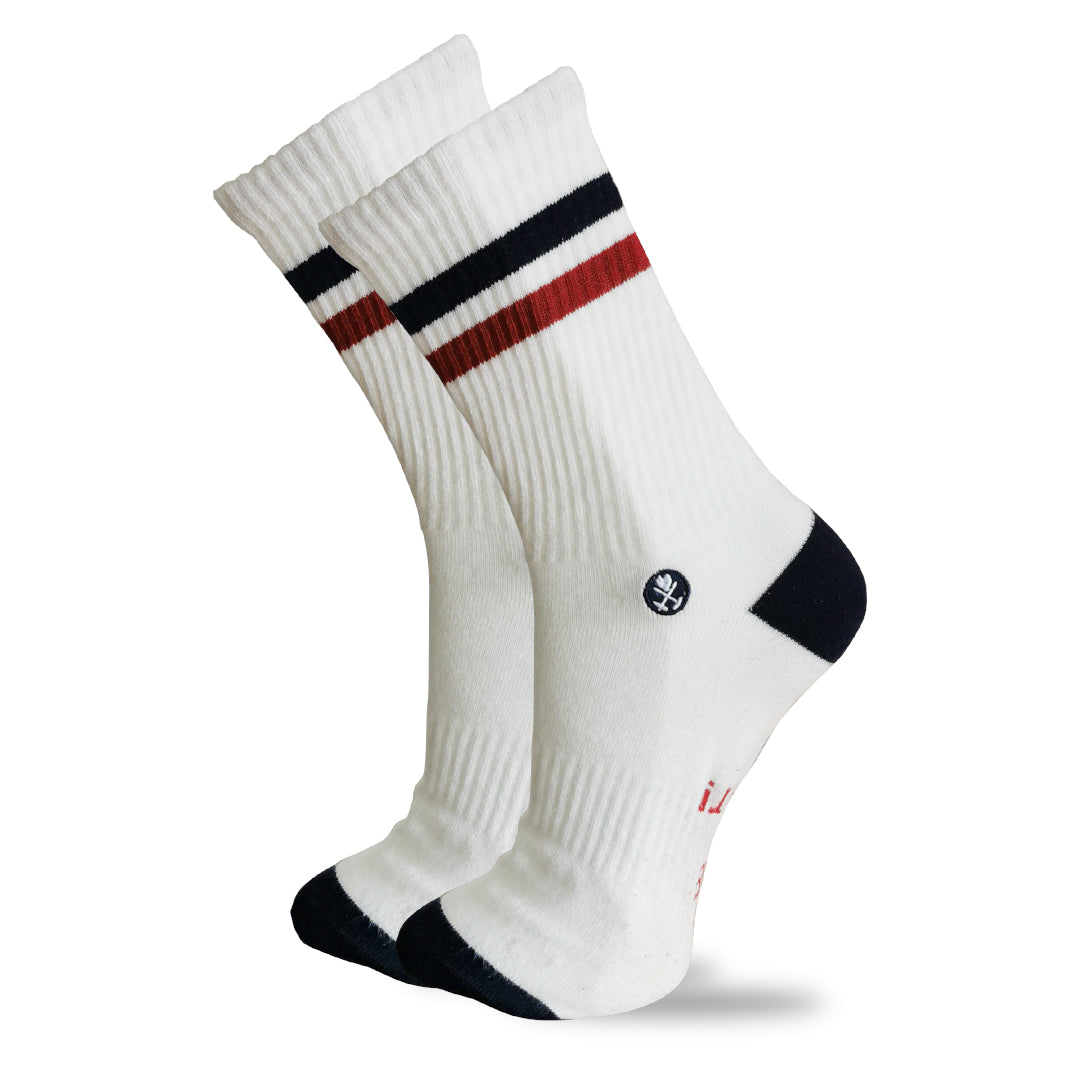 Socks "Retro" Cream (1 pair)