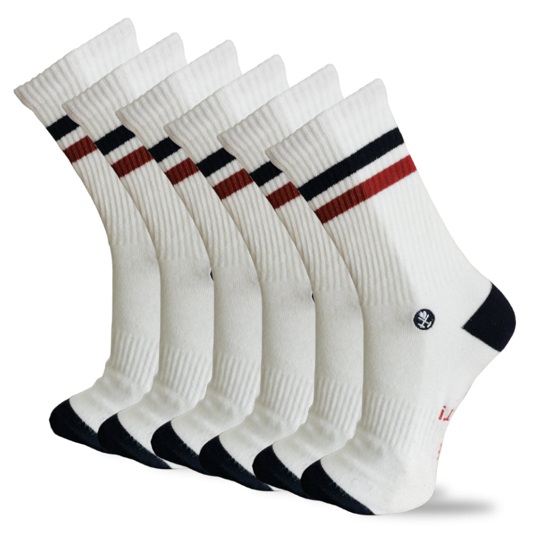 Socks "Retro" Cream Bundle (3 pairs)