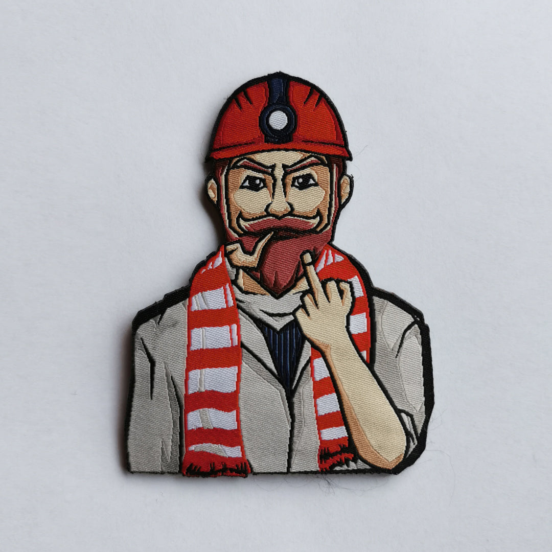 Football Patch Red White