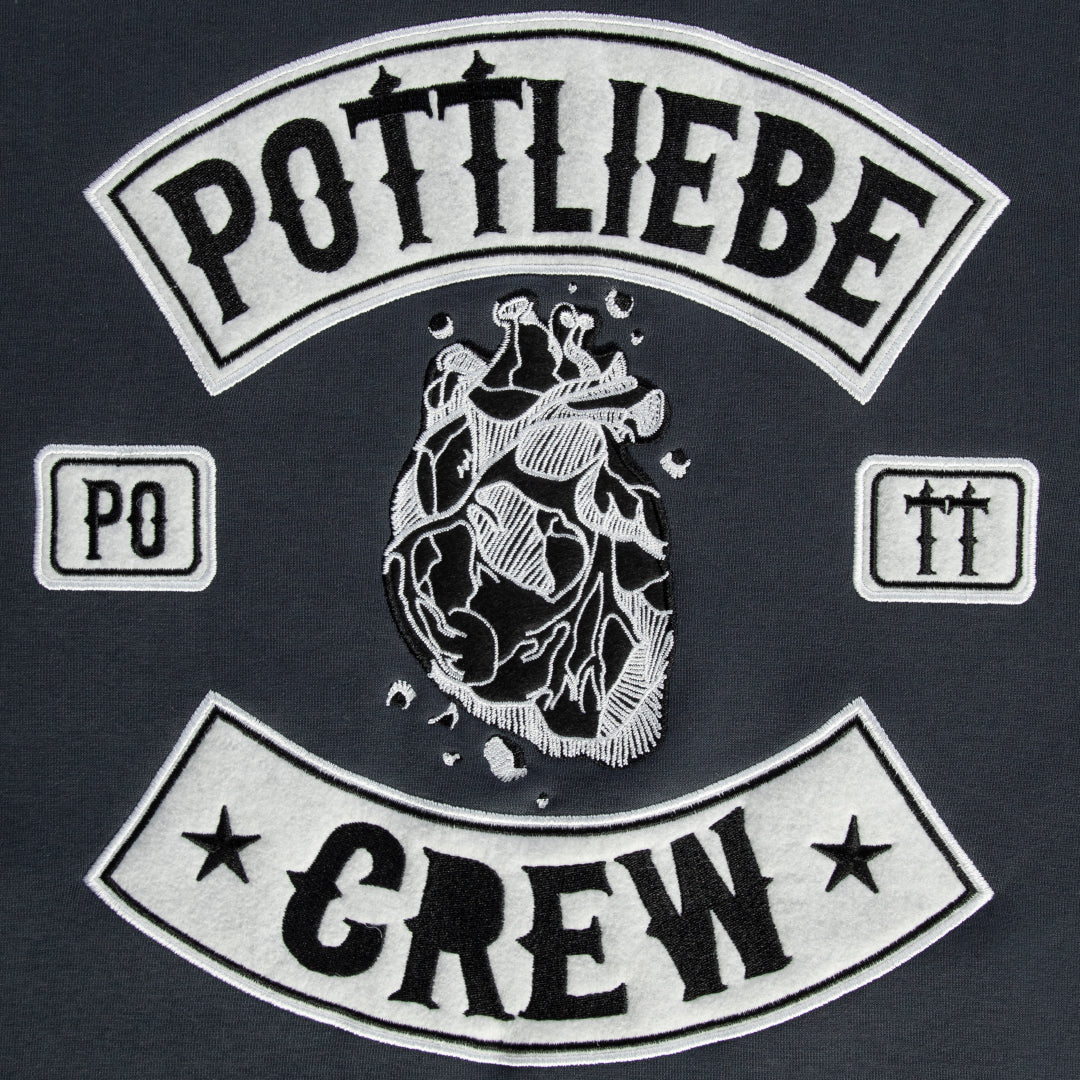 Hoodie "Pottliebe Crew" Dark Indigo Grey