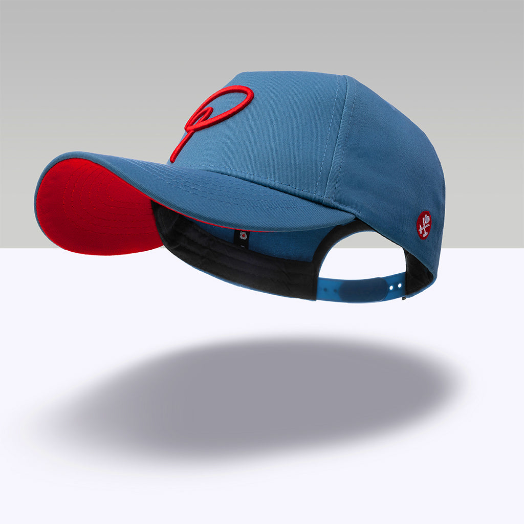 Gorra de béisbol "P" - Azul Rojo 